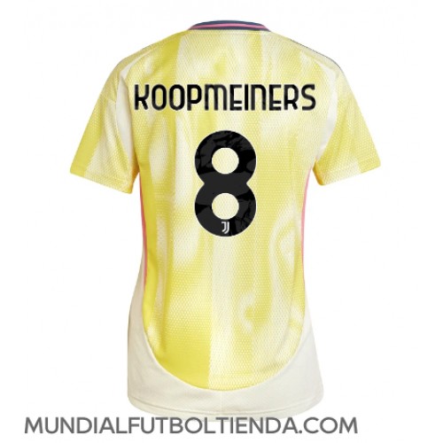 Camiseta Juventus Teun Koopmeiners #8 Segunda Equipación Replica 2024-25 para mujer mangas cortas